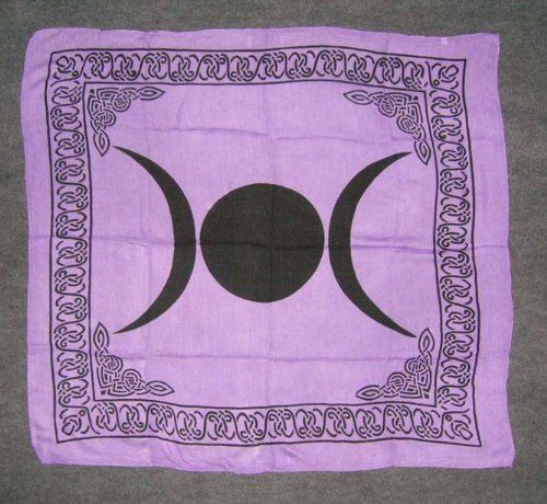 Triple Moon Goddess Altar Tarot Cloth-OsirisTradingUK