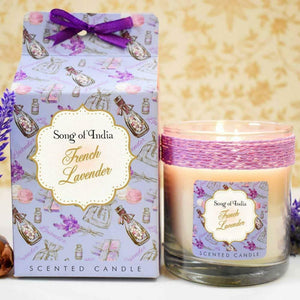 French Lavender Scented Candle Birthday Christmas Gift Aromatherapy