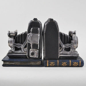Retro Film Camera Shelf Tidy Book Ends Heavy Vintage Effect Ornament Decoration
