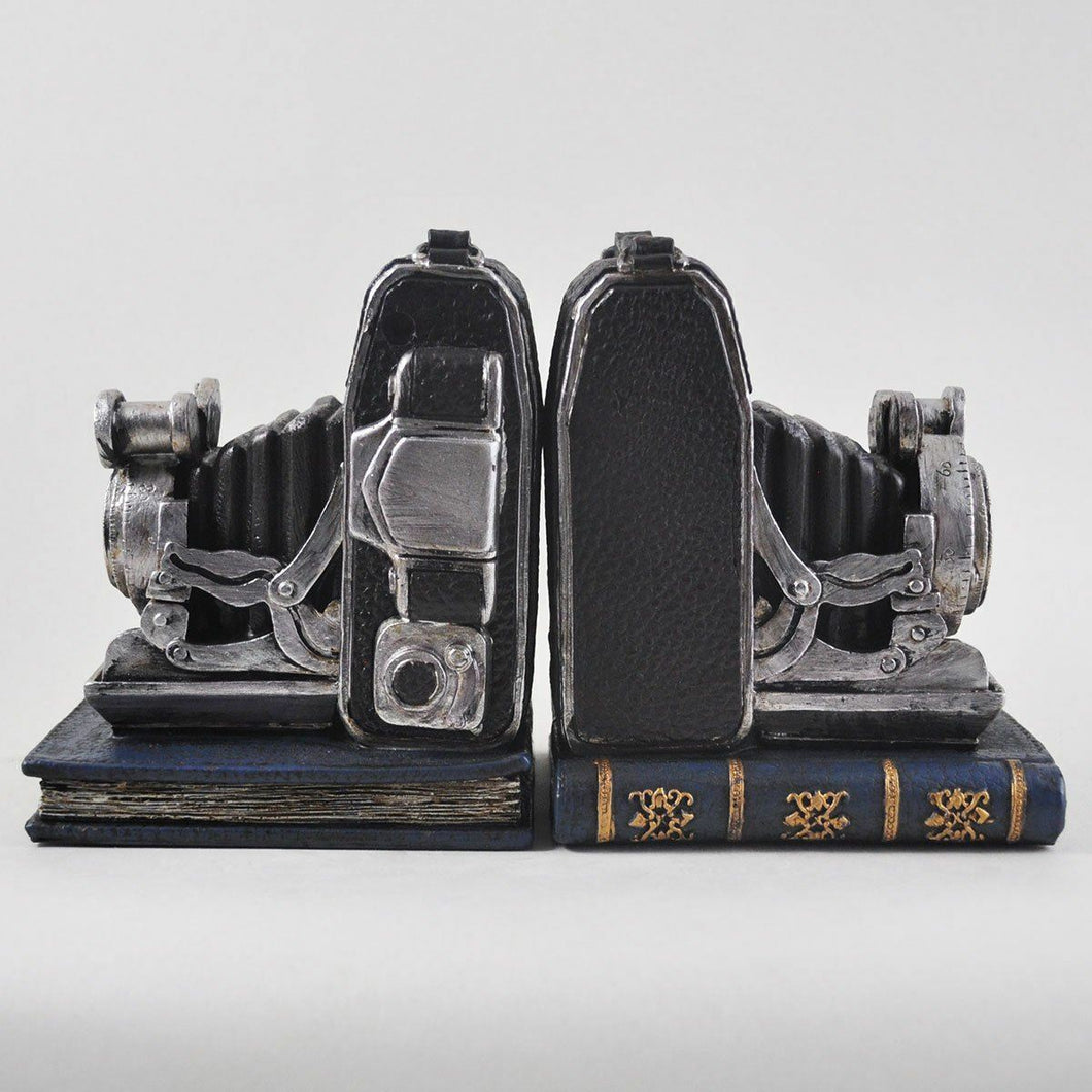Retro Film Camera Shelf Tidy Book Ends Heavy Vintage Effect Ornament Decoration