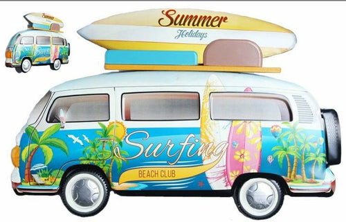 Camper Van Contemporary Metal Wall Art Decor Sculpture Campervan Home Decor Gift-OsirisTradingUK