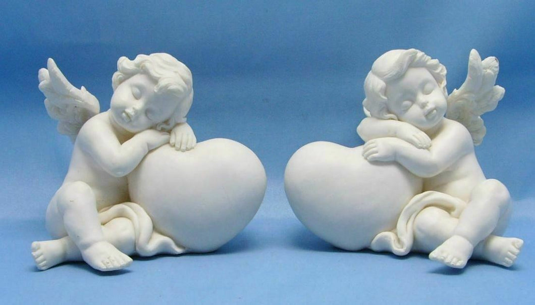 Guardian Angel Figurine Pair of Cherub Statue Ornament Sculpture Statue Figure