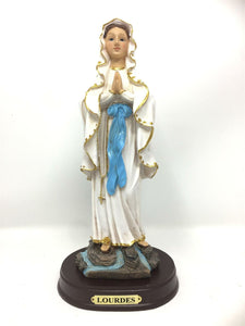 Virgin Mary Our Lady of Lourdes Statue Religious Ornament Figurine