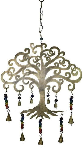 Tree of Life Chakra Chime Hanging Healing Handmade Decor Wall Art-OsirisTradingUK