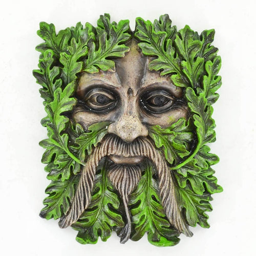 Tree Ent Face Wall Plaque Garden Ornament Wicca Celtic Pagan Greenman Sculpture-OsirisTradingUK