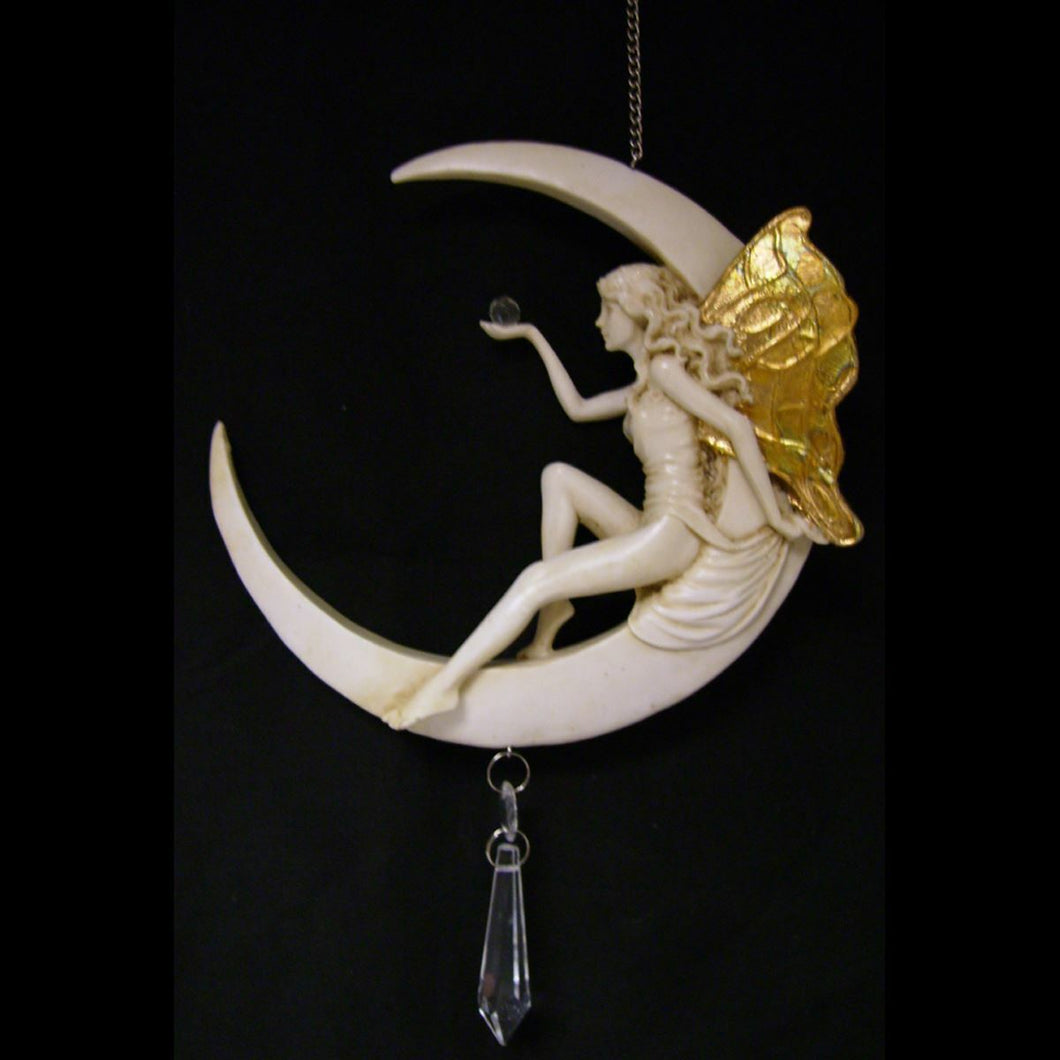 Fairy On The Moon Dream Catcher Hanging Ornament-OsirisTradingUK