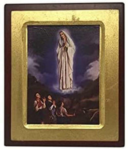 Our Lady of Fatima Virgin Mary Icon Style Religious Wall Plaque Decor-OsirisTradingUK