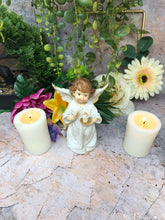 Load image into Gallery viewer, Guardian Angel Figurine Cherub Holding Candle Statue Ornament Sculpture
