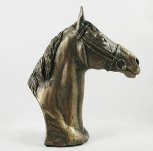 Thoroughbred Horseracing Bust Sculpture Horse Statue David Geenty