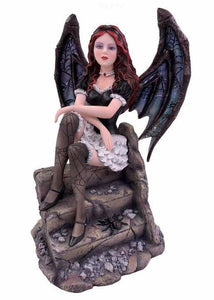 Lilith Dark Fallen Angel Succubus Statue Gothic Style Figurine Sculpture-OsirisTradingUK