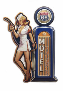 Pin Up Girls Retro Lady Vintage Style Metal Sign Plaque Man Cave Shed Bar Pub