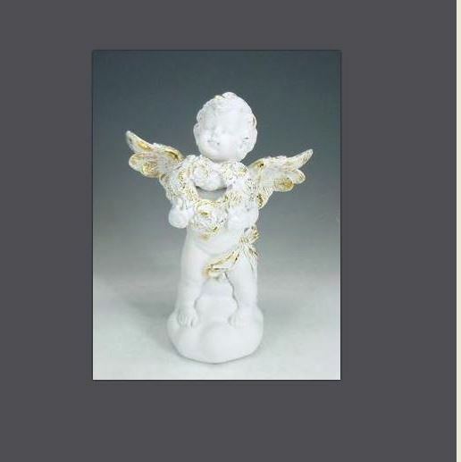 Guardian Angel Figurine Cherub Holding Heart Statue Ornament Sculpture Gift-Collectables:Fantasy, Myth & Magic:Mythical Creatures:Angels-OsirisTradingUK