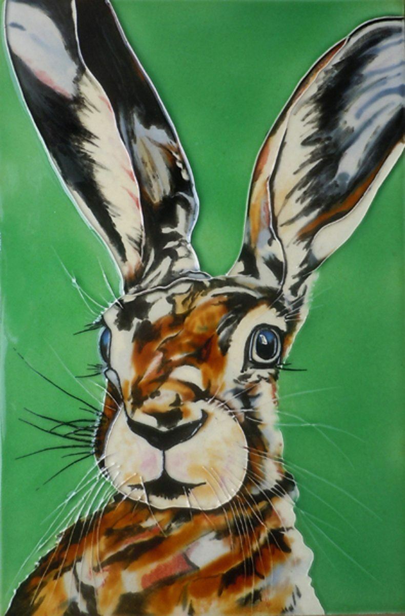 Mad Hare Day By Sam Fenner Decorative Ceramic Tile