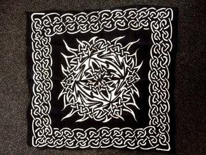 Celtic Altar Tarot Cloth Rayon Tribal Wicca Pagan New Design-OsirisTradingUK