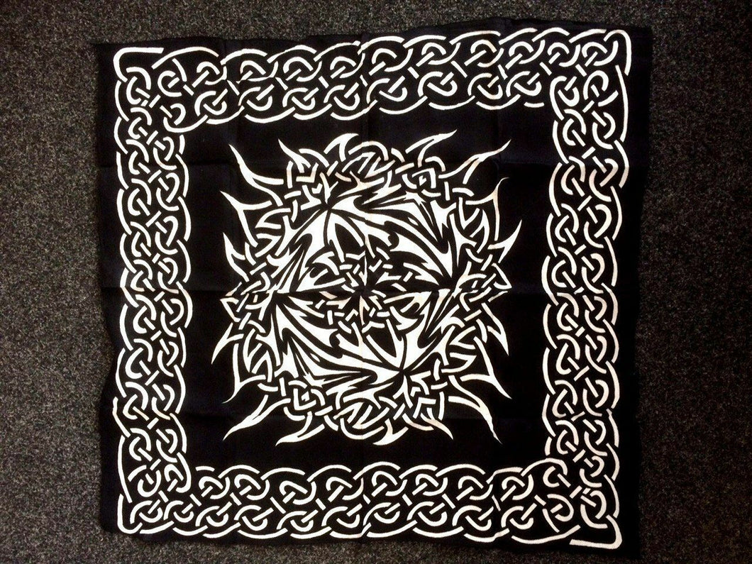 Celtic Altar Tarot Cloth Rayon Tribal Wicca Pagan New Design-OsirisTradingUK
