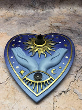 Load image into Gallery viewer, Praying Hands Incense Cone Altar Wiccan Cone Incense Burner Sun New Age-OsirisTradingUK
