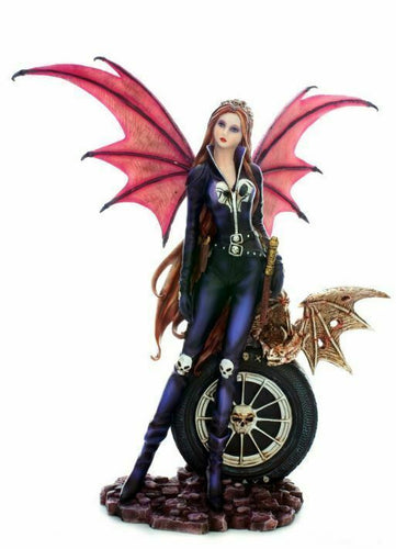 Dark Gothic Fairy Figurine Fantasy Fairies Figure Sculpture Gift Ornament-OsirisTradingUK