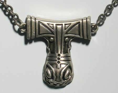 Norse Dragon Hammer Pendant Amulet Necklace Talisman