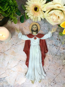 Risen Jesus Christ Resin Plaque Religious Wall Ornament Easter-OsirisTradingUK