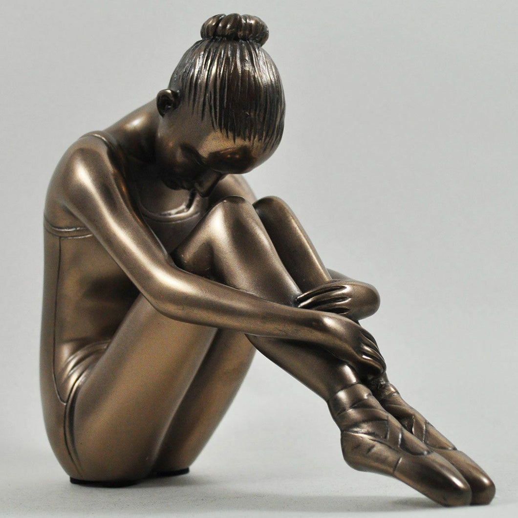 Preparing Ballerina Ballet Bronze Figurine Sculpture Statue Ornament