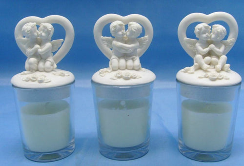 Set of Three Guardian Angel Figurine Cherub Candle Holders Ornament Sculpture-Collectables:Fantasy, Myth & Magic:Mythical Creatures:Angels-OsirisTradingUK