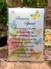Load image into Gallery viewer, Someone Special Glass Poem Mirrored Plaque Thoughtful Gift for any Occasion
