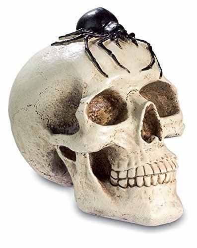 Large Gothic Spider Skull Arachnid Money Box Statue Sculpture Ornament 20 cm-OsirisTradingUK