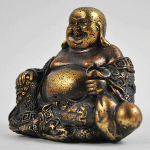 Fat Laughing Buddha Budai Garden Ornament Spiritual Statue Figure Feng Shui