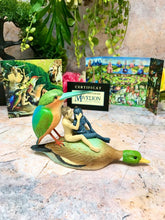 Load image into Gallery viewer, Couple on a Duck Museum Reproduction Sculpture Hieronymus Bosch Statue
