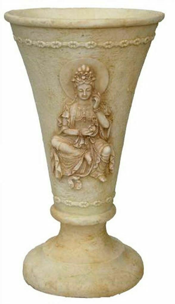 Serenity Buddha Vase Planter Figurine Antique Effect 23 cm