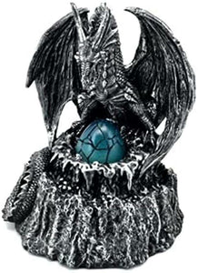 Dragon Guardian with LED Light Fantasy Sculpture Mythical Statue Dragons-OsirisTradingUK