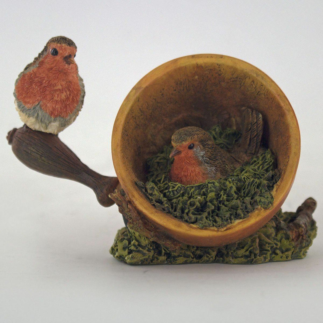 Robin Bird Garden bird Sculpture Ornament Figurine Statue