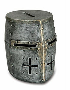 Medieval Knight Helmet Money Box Piggy Bank