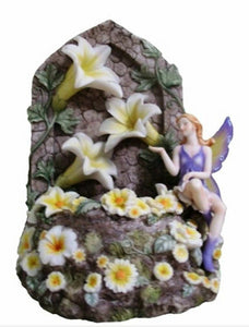 Enchanted Musical Fairy Wishing Well with Flowers and Led Lights Lullaby Fantasy