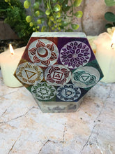 Load image into Gallery viewer, Soapstone Multicoloured Chakra Box Secret Altar Decoration Home Ornament-OsirisTradingUK
