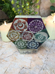 Soapstone Multicoloured Chakra Box Secret Altar Decoration Home Ornament-OsirisTradingUK