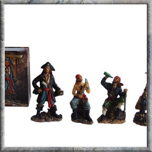 Set of 4 Miniature Pirate Figurines Nemesis Now 9cm -OsirisTradingUK