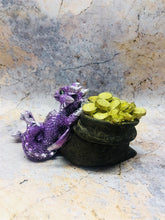 Charger l&#39;image dans la galerie, Purple Dragon Sculpture Fantasy Figurine Dragons Collection Made from Resin-OsirisTradingUK
