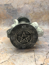 Load image into Gallery viewer, Pentagram Owls Sand Timer Wiccan Style Ornament Pagan Decor Witchcraft Spells

