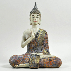 Sitting Thai Buddha Ornament Spiritual Statue Buddhist Sculpture Meditation