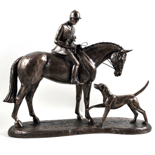 Country Companions Bronze Effect Sculpture Horse Statue Harriet Glen Gift-OsirisTradingUK