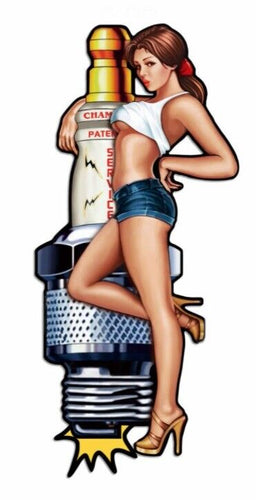 Pin Up Girls Retro Lady Vintage Style Metal Sign Plaque Man Cave Shed Bar Pub-OsirisTradingUK