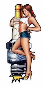 Pin Up Girls Retro Lady Vintage Style Metal Sign Plaque Man Cave Shed Bar Pub-OsirisTradingUK