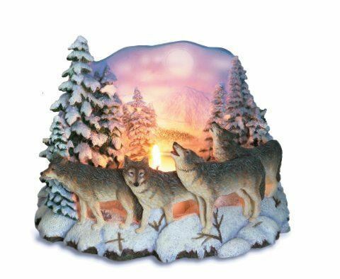 Novelty Wandering Wolf pack Candle holder