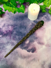 Load image into Gallery viewer, Witches Wizards Cosplay Magic Wand Sorcery Prop Accessory Green Orb-OsirisTradingUK
