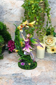Standing Flower Fairy Statue Mythical Creatures Figure Sculpture Ornament Gift-OsirisTradingUK