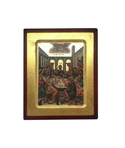The Last Supper Jesus Christ Hanging Icon Style Religious Wall Plaque Decor