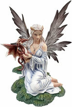 Load image into Gallery viewer, Large Fairy with Dragon Companion Sculpture Statue Mythical Creatures Figure-OsirisTradingUK
