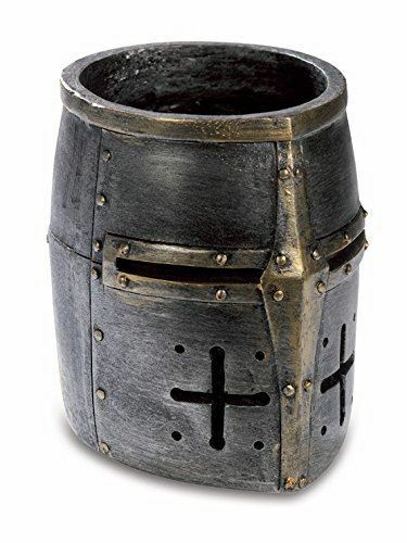 Medieval Knight Templar Helmet Pen Pot