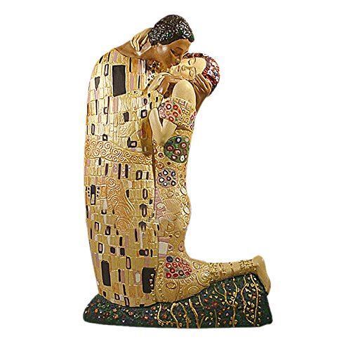GUSTAV KLIMT FIGURINE THE KISS MUSEUM REPRODUCTION SCULPTURE STATUE GIFT